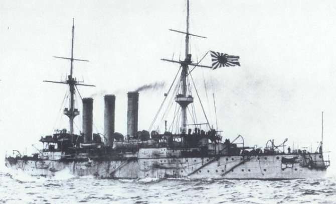 'Флагманский крейсер японской эскадры 
