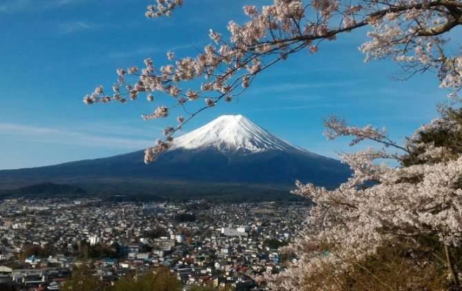 Фудзияма — самая почитаемая гора в Японии.