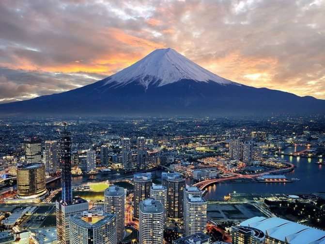 Гора Фудзияма - частная достопримечательность. Япония