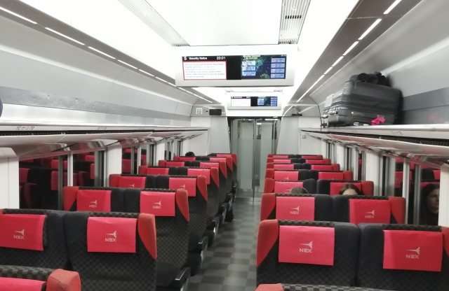 Narita Express, внутри вагона