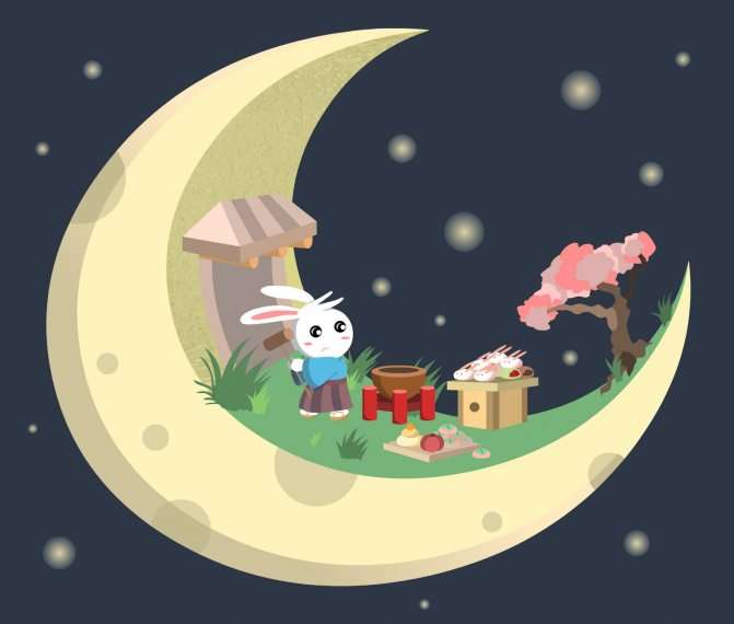 Праздник любования луной в Японии