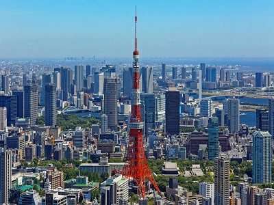 Токио Япония - вид на город