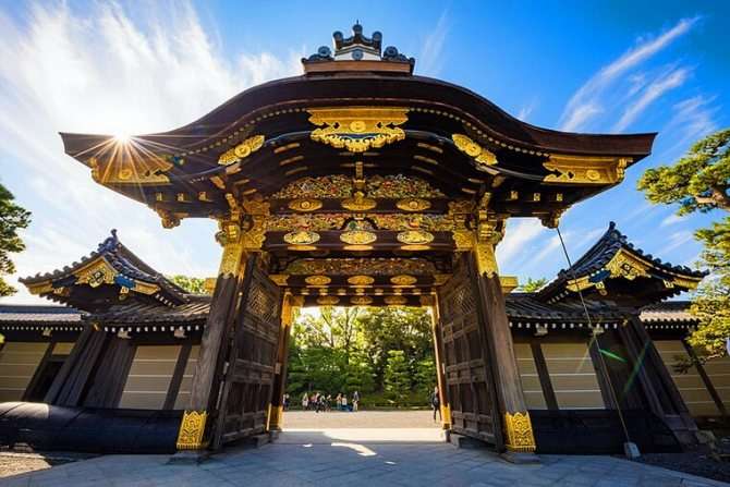 ворота замка нидзё