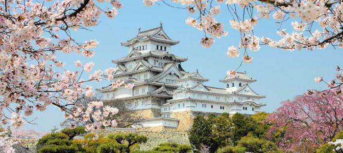 замок осака в японии