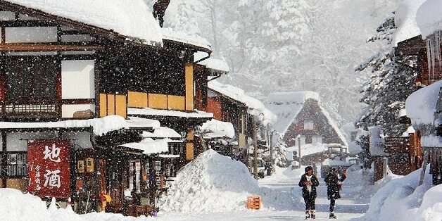Зимой в Японию